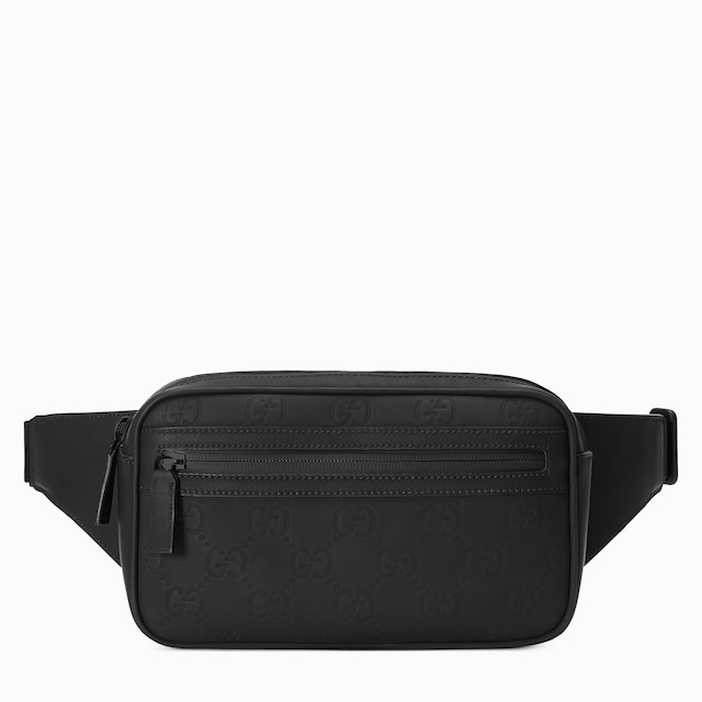 Rubber-effect small belt bag