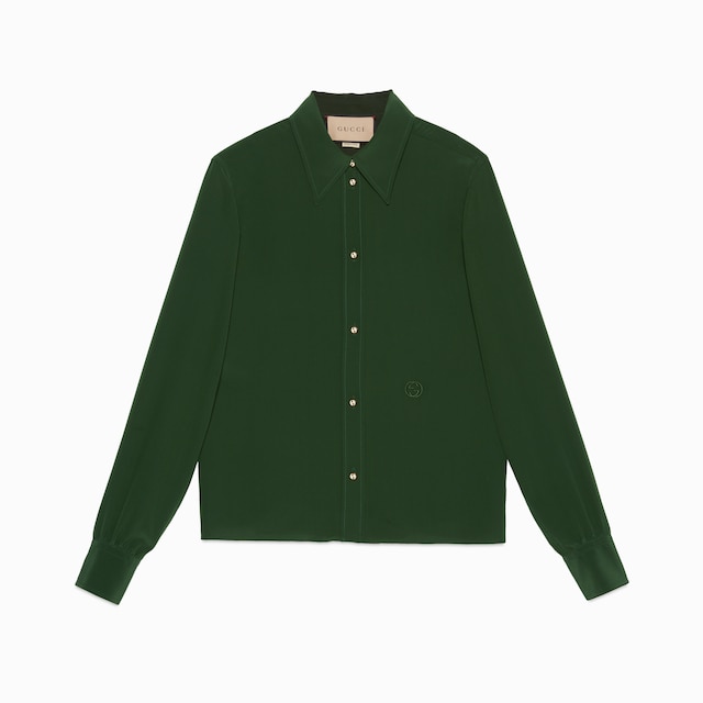 Silk crêpe de chine shirt