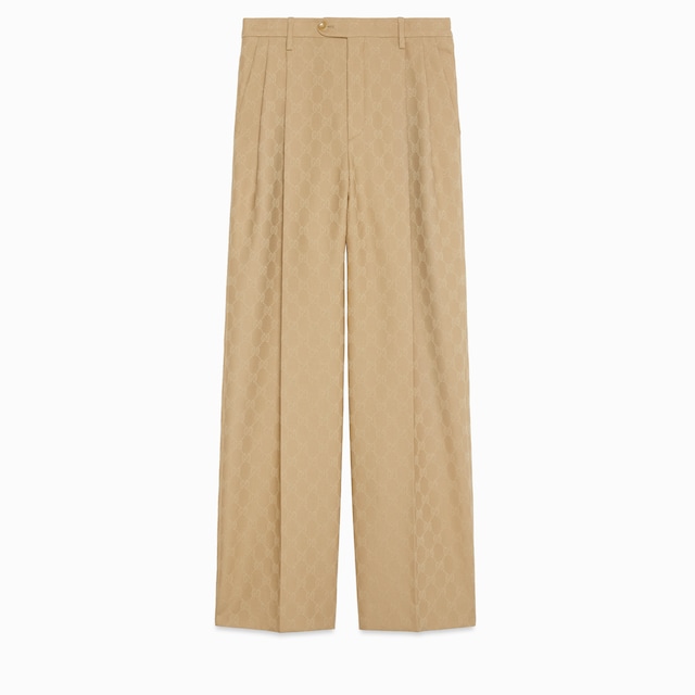 パンツ Gucci GG SATIN PANTS GG satin pants in light blue | GUCCI® US