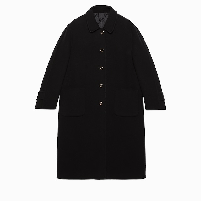 Reversible GG wool coat