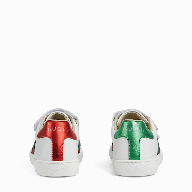 Teen Gucci Ace leather sneaker
