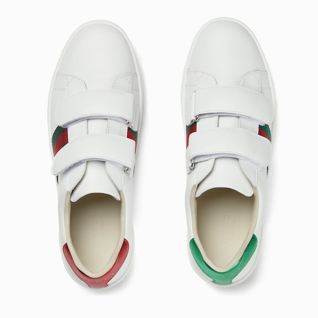 Teen Gucci Ace leather sneaker