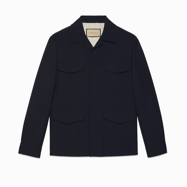 Giacca in twill di lana