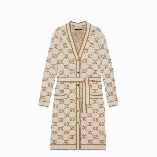 GG wool bouclé jacquard cardigan
