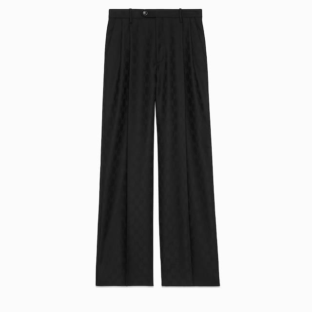 GG wool jacquard pant