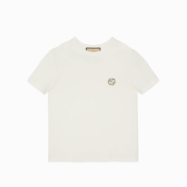 Cotton jersey T-shirt with Interlocking G