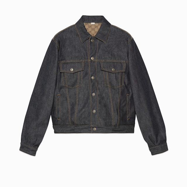GG reversible denim jacket