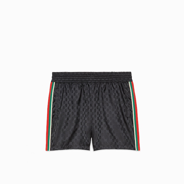 GG jacquard nylon swim shorts