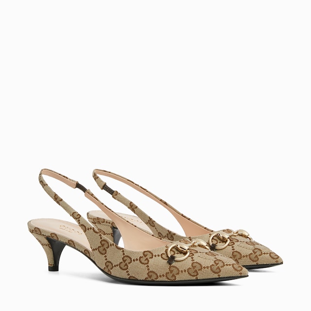 Women's slingback pump with Horsebit