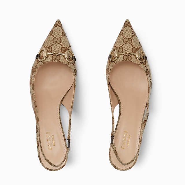 Women's slingback pump with Horsebit