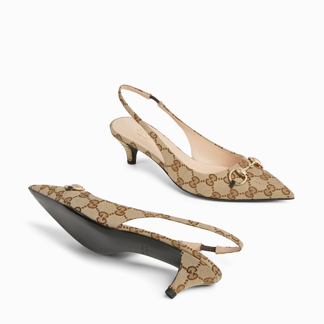Women's slingback pump with Horsebit