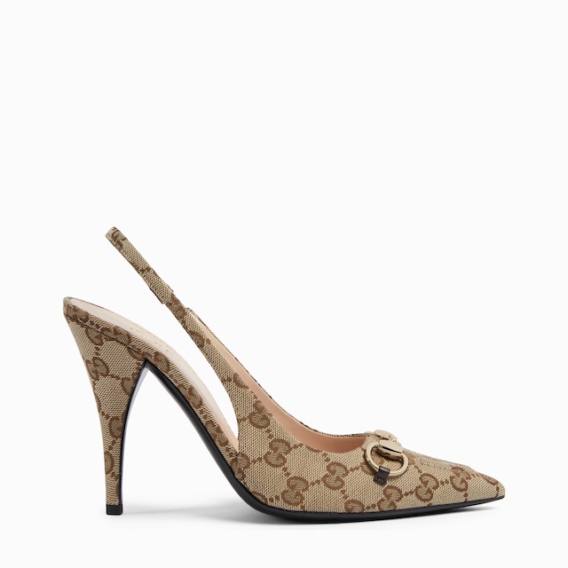 Women's slingback pump with Horsebit