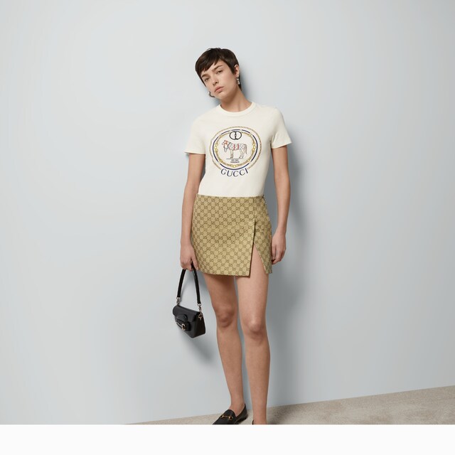 Cotton jersey T-shirt with Interlocking G - image 5
