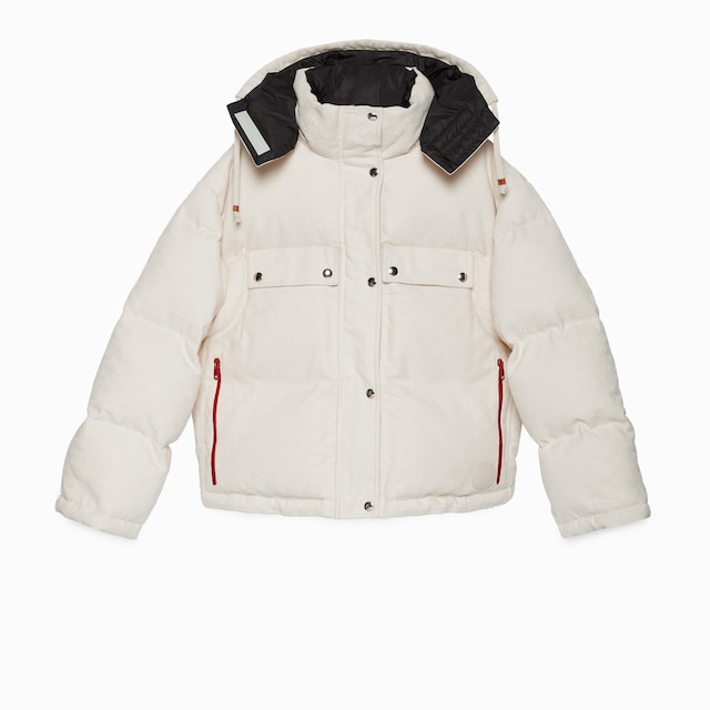 GG cotton canvas puffer jacket