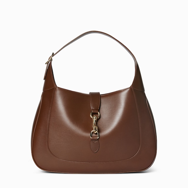 バッグ Gucci GG Jackie Hobo Bag Leather Brown Gucci Brown GG Canvas New Jackie Medium Hobo Bag | Yoogi's