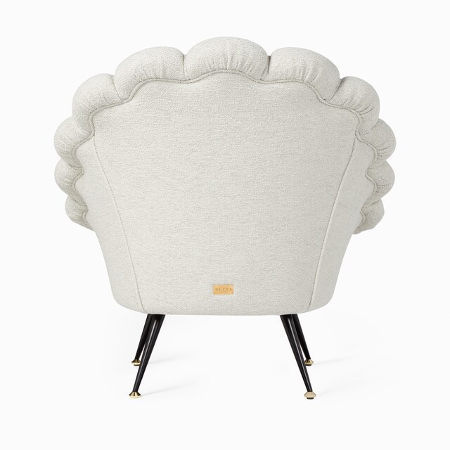 Fauteuil en tissu bouclé