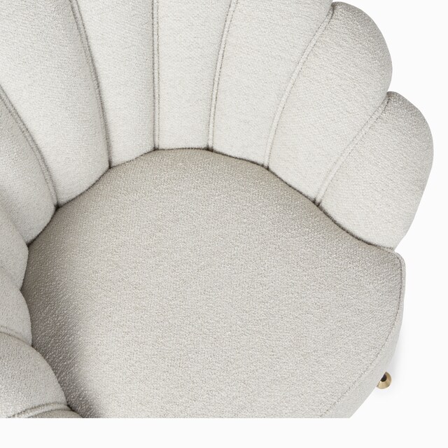 Fauteuil en tissu bouclé