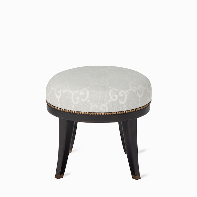 Runder Hocker mit GG Jacquard