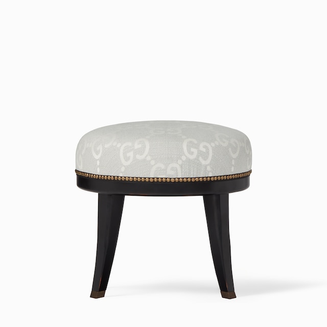 Runder Hocker mit GG Jacquard