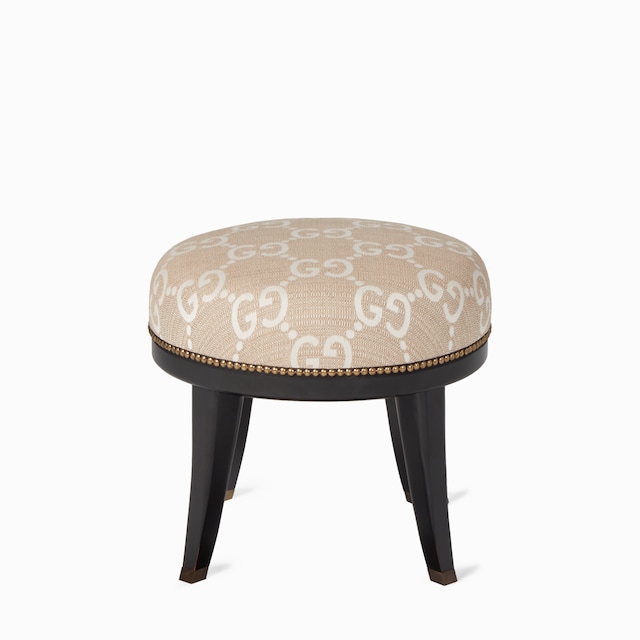 Runder Hocker mit GG Jacquard