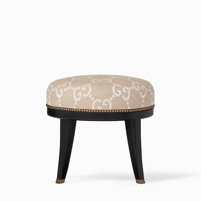 Runder Hocker mit GG Jacquard