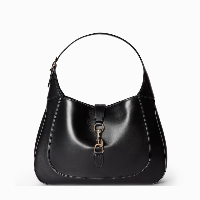 グッチ ジャッキー 1961〕ラージバッグブラック レザー | GUCCI公式