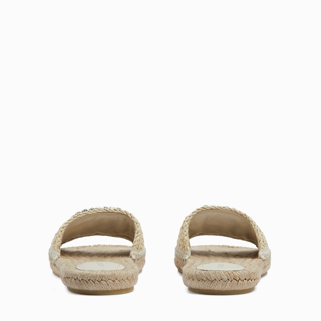 Women's espadrille with crystal Interlocking G