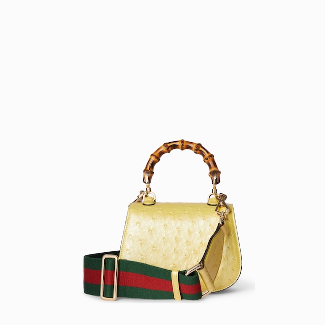 Gucci Bamboo 1947 ostrich mini bag