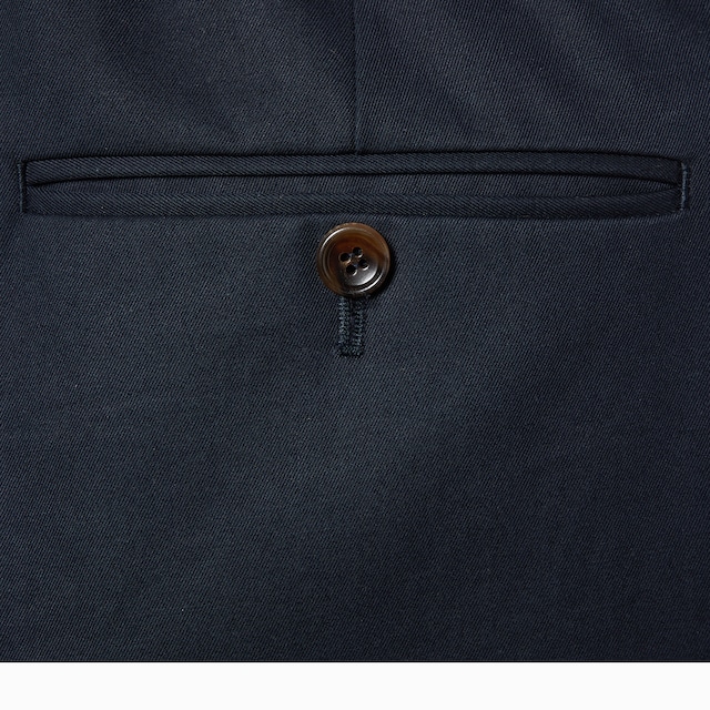 Pantaloni in doppio twill di cotone con nastro Web