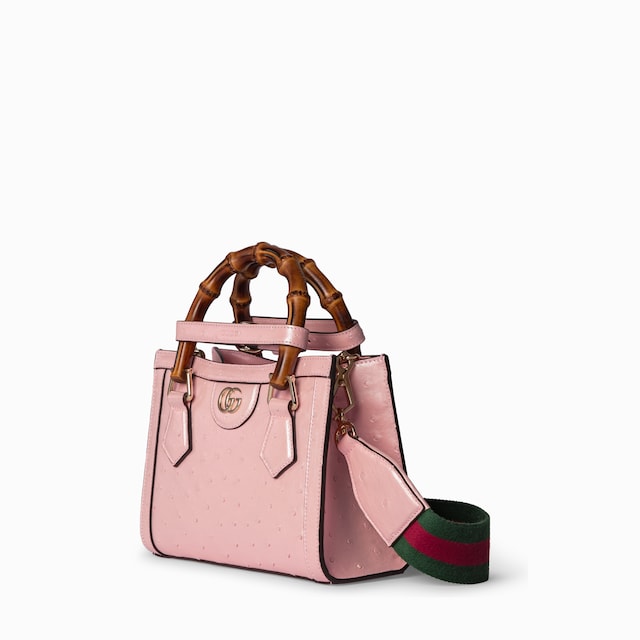 Gucci Diana ostrich mini tote bag