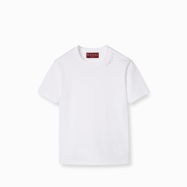 ウェブ ストライプ ジャージー Tシャツグレー | GUCCI公式