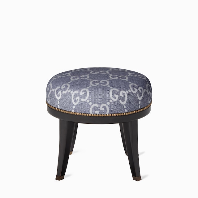 Runder Hocker mit GG Jacquard