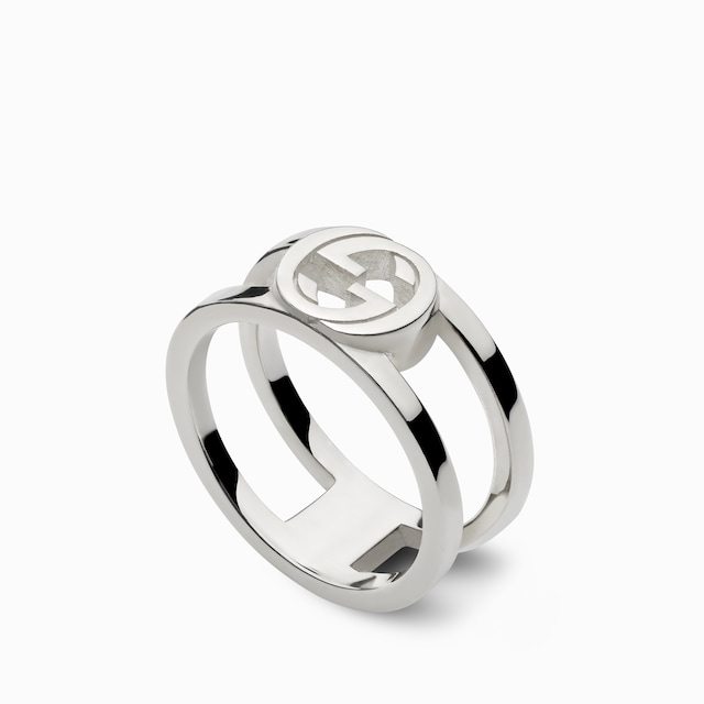 Gucci Interlocking Wide Ring