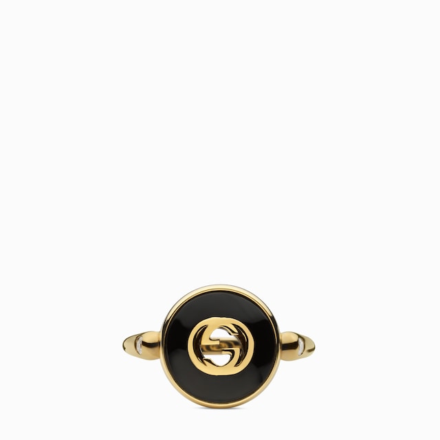 Gucci Interlocking 18k ring