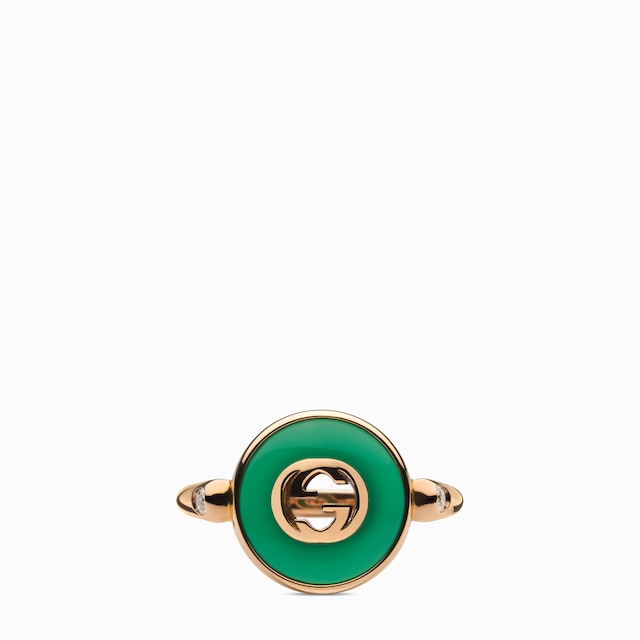 Gucci Interlocking 18k ring