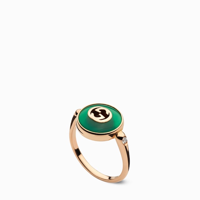 Gucci Interlocking 18k ring