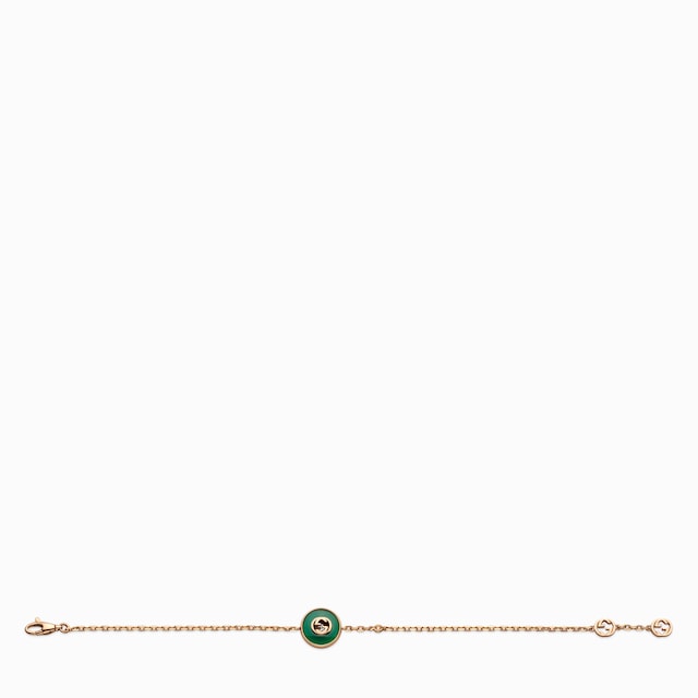 سوار Gucci Interlocking على شكل سلسلة عيار 18 قيراطاً