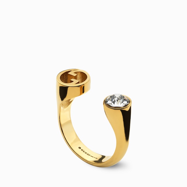 Gucci Blondie crystal ring
