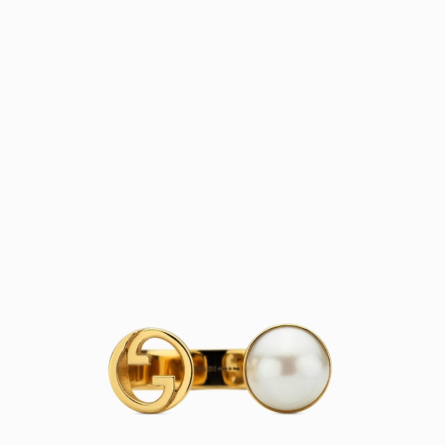 Gucci Blondie resin pearl ring