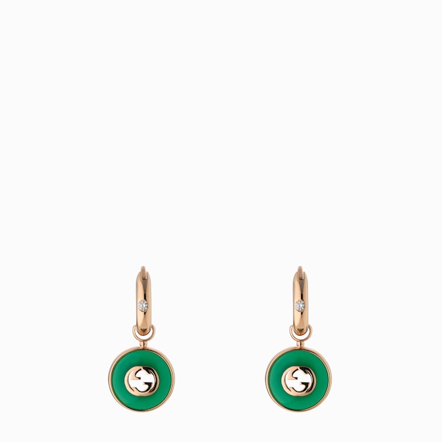 Gucci Interlocking 18k hoop earrings