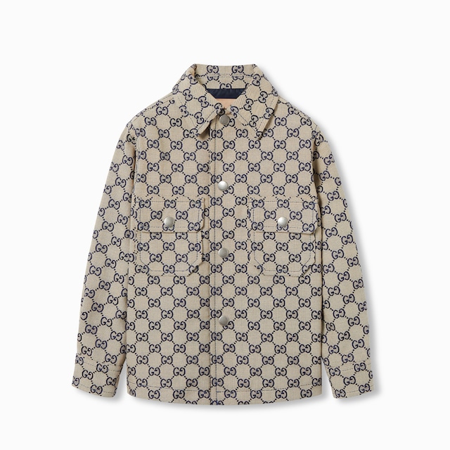 Children's GG canvas jacket