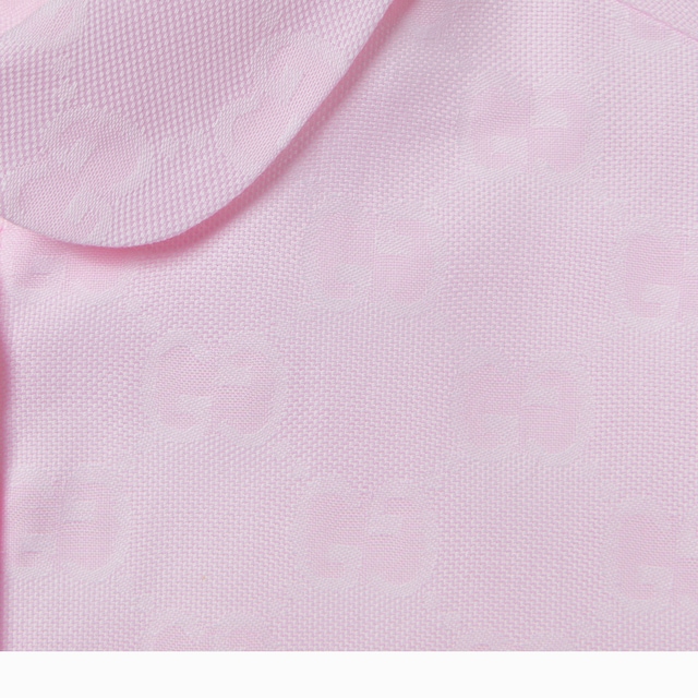 Camisa infantil de algodón Oxford con GG