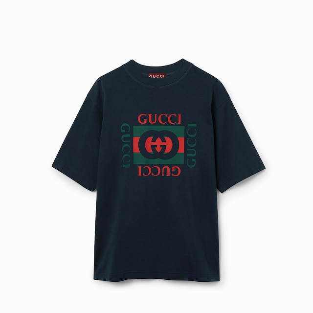 GUCCI プリント コットンジャージー Tシャツ