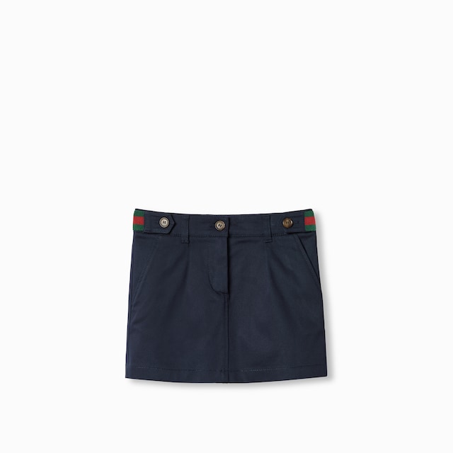 Jupe pour enfant en gabardine de coton