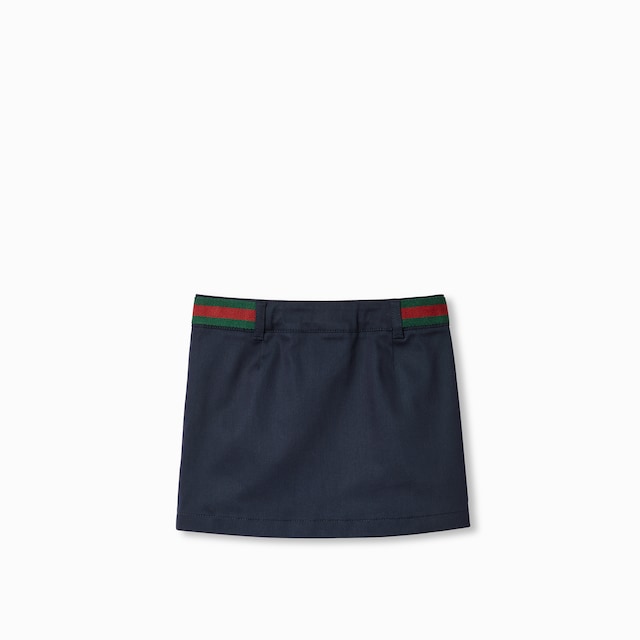 Jupe pour enfant en gabardine de coton