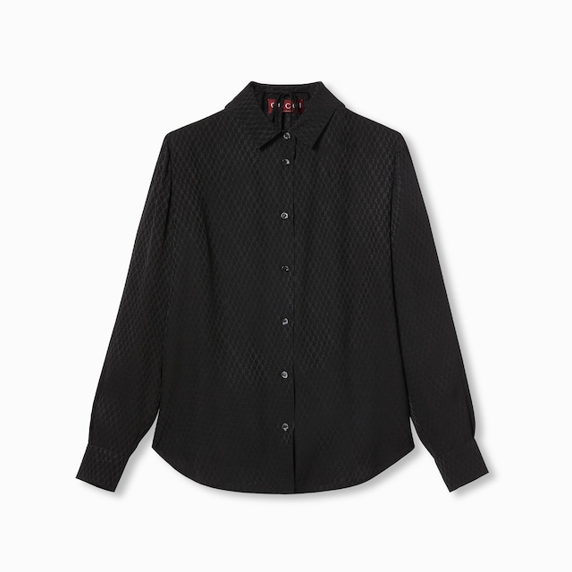 Gucci silk jacquard shirt and bra set