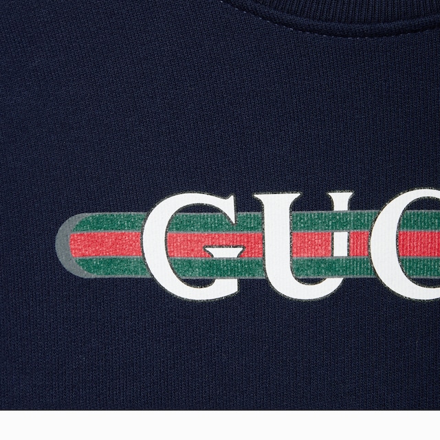 Sweat-shirt pour enfant en coton avec bande Web