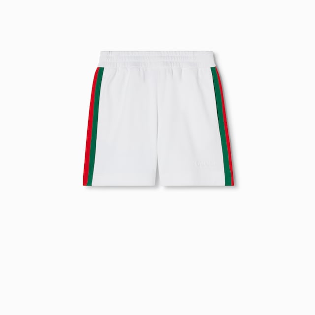 Shorts with Web intarsia