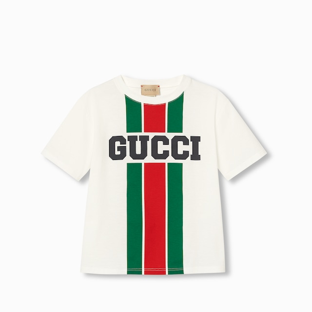 GUCCIトップス120センチ Children's printed cotton T-shirt in yellow | GUCCI® US