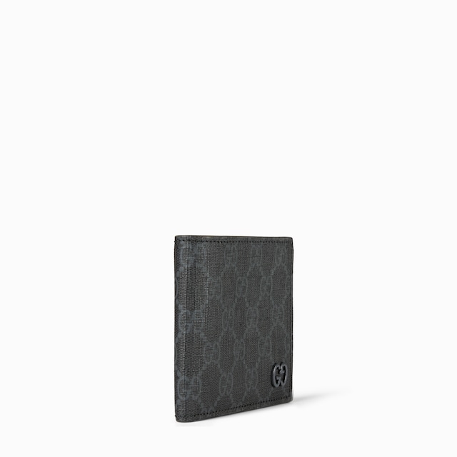 Grey interior GG bi-fold wallet